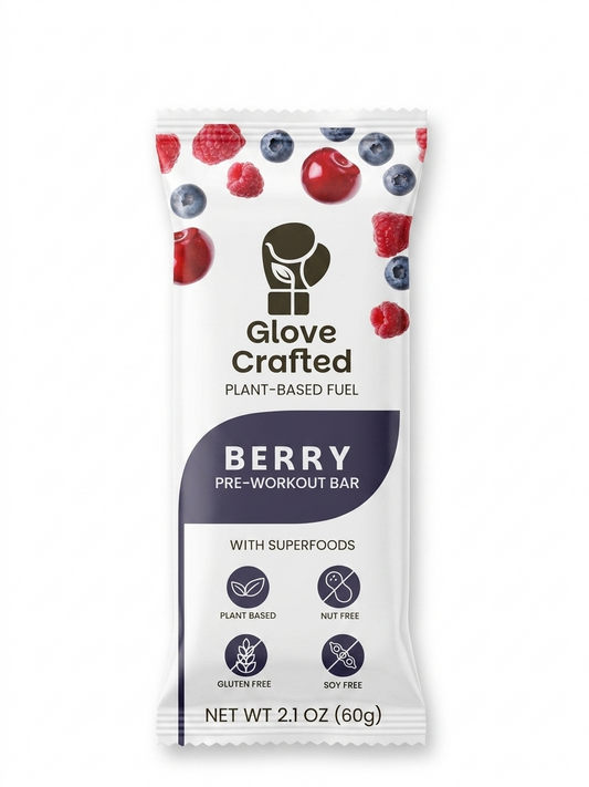 Glove Crafted Berry Pre-Workout Protein Bar - Single Bar